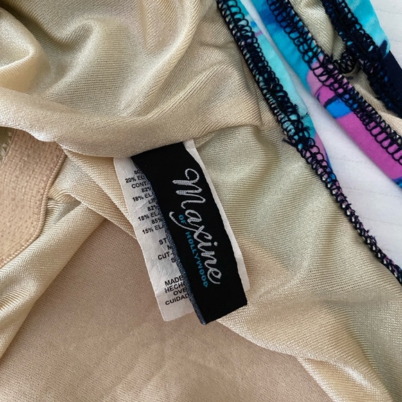 Maxine of Holliwood Women’s One Piece Skirted Swimsuit Blue/Pink Size 12. - Picture 16 of 16